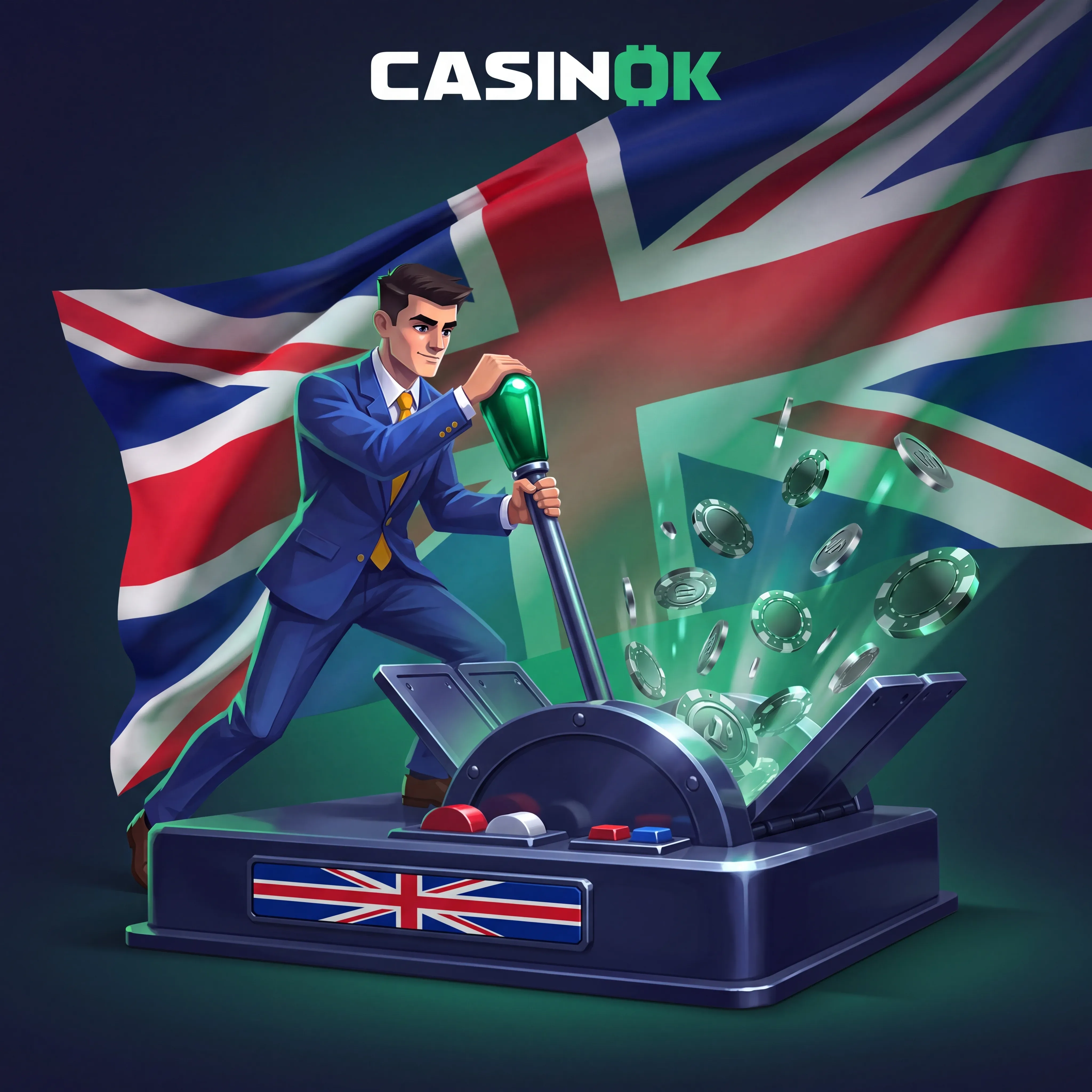 Jackpot lever artwork for CasinOK